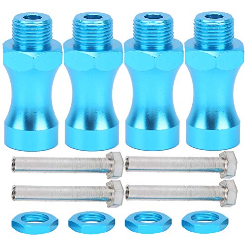 RC Extension Wheel 12Pcs 1/10 to 1/8 RC Model Car Part Aluminum Alloy 12mm to 17mm Wheel Hub Adapter Coupling Kneepad Model Car Accessories(Blue¡ê?