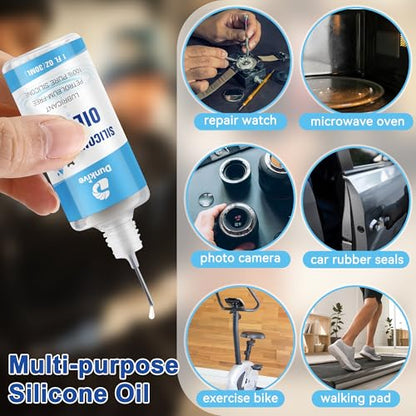 6 oz Airsoft Silicone Oil Lubricating, Needle Oiler, Pure | Oil Lubricant Airsoft Chamber Lube for Airgun Lubrication