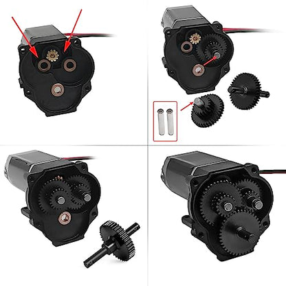 Steel Transmission Pinion Gear Set for TRX4M Defender, Bronco, K10 High Trail, F150 1/18 RC Crawler Car Upgrade Parts - style: 16.6:1