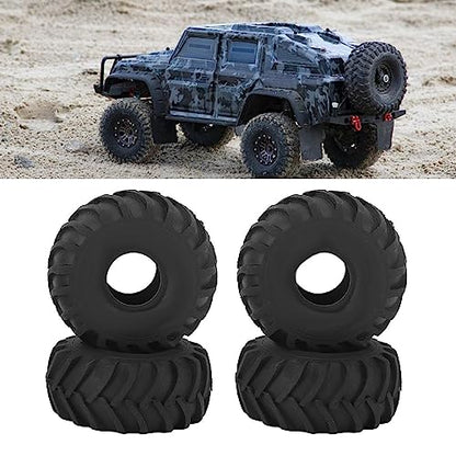 4PCS 1.0in Wheel Rubber Tires Anti Slip Better Grip RC Rubber Tyre for AXIAL SCX24 1/24 RC Crawler