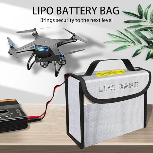 2PCS 185 * 75 * 150mm Lipo Safe Bag for Lipo Battery Storage and Charging Fireproof Explosionproof - size: 185*75*150mm