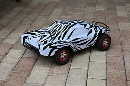 SummitLink Compatible Custom Body Zebra Style Replacement for 1/10 Scale RC Car or Truck (Truck not Included) SS-Z-01