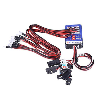 RC Lighting System 12 LED RC Car Lighting Kit for 1/10 1/8 RC Car Truck Crawler