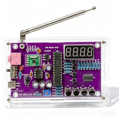FM Radio Kit Soldering Practice Kit DIY Electronic Kits 87-108MHz FM Radio DIY Kit Digital DIY Soldering Project Kit ISolderStore