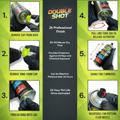 LiME LiNE Candy Pearl Basecoat Aerosol Kit – Automotive Spray Paint, Includes 2K Clearcoat, Pro Results No Spray Gun Needed (Tangerine Orange, Candy Pearl + Clearcoat Kit) - color: Tangerine Orange + Clearcoat
