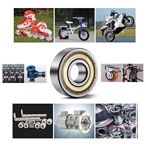 608ZZ Bearing 8x22x7mm, C3, Metal Shielded Steel 10-Pack