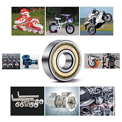 608ZZ Bearing 8x22x7mm, C3, Metal Shielded Steel 10-Pack