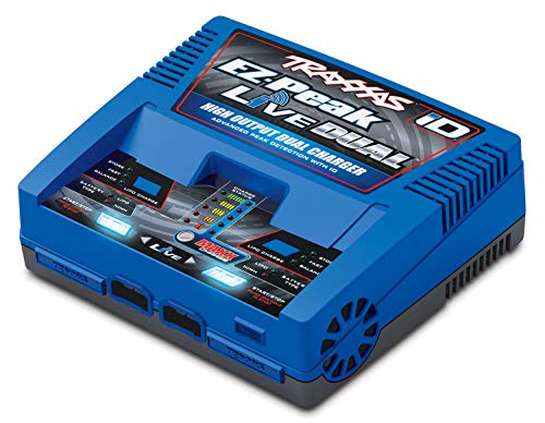 Traxxas EZ Peak Live Dual, 200W Multi-Chemistry Charger with ID, Blue 2973