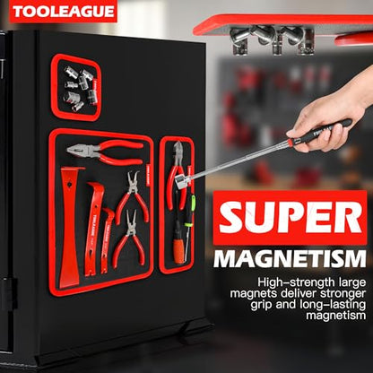 TOOLEAGUE 3Pcs Magnetic Tool Mat with 25Lb Telescoping Magnetic Pickup Pen | 3 Different Size Parts Tool Holder Pad for Organizing Mechanic Wrench Screw Bolts Nuts and Other Small Metal Parts - size: 3Pcs Magnetic Mats with Pickup Tool