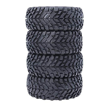 REhobby 4Pcs 1/10 Rally Tires 12mm Wheel hub OD 75mm Tyre for 1:10 RC Kyosho HSP HPI Rally Off-Road Car