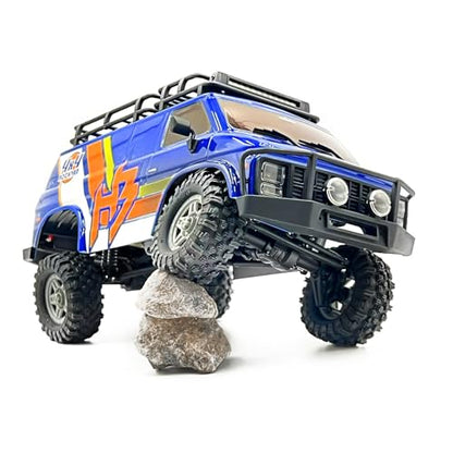 HOBBYPLUS CR18P EVO 2 RockVan RC Crawler - 1/18 Scale Mini RC Crawler with Two-Speed Transmission, All-Metal Gears, Evolved EVO Platform, Ready-to-Run, Distinctive Styling