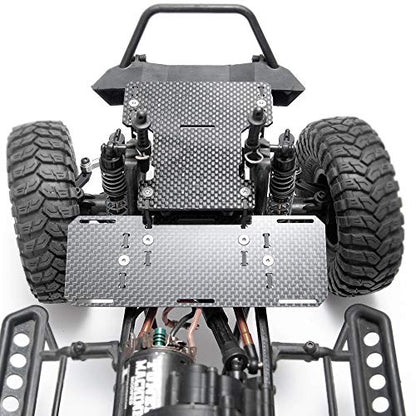 MOHERO Carbon Fiber RC Battery Tray Front Battery Holder Chassis Battery Mount for 1/10 Axial SCX10 RC Model Crawler Car Refit Parts
