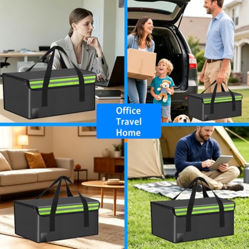 50*35*30cm Lipo Safe Bag Fireproof Bag for Lipo Battery Pack Storage Charging Transport,Home Office Travel Fireproof Safe Storage for Cash Valuables Jewelry Passport Power bank Lipo Battery - size: 500*350*300mm