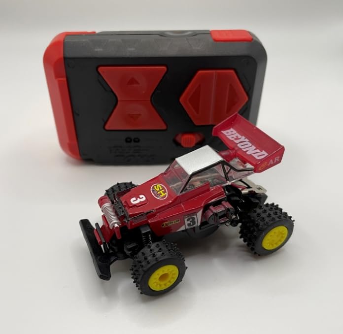 Mini RC Buggy Off-Road 1:64 Scale Upgraded 2.4G 5-Channel 7CM RC Radio Wireless Remote Control Car Coke Can Micro Racing Pocket Portable Truck for Multi-Users (Red) - color: Red-buggy