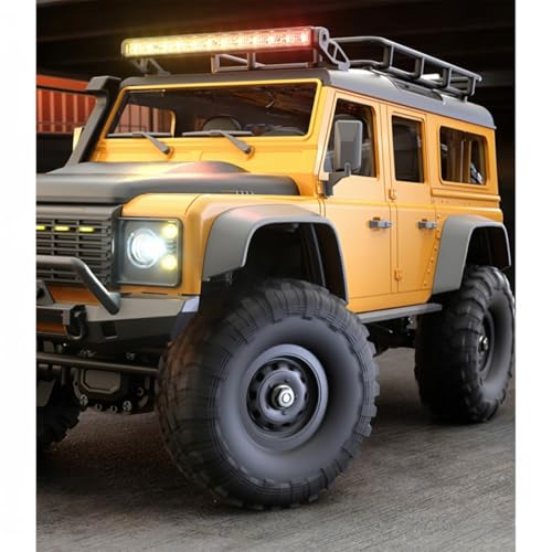 1/16 Scale RC Crawler 4WD, Full Proportional Remote Control Rock Crawler Truck with 9kg Metal Gear Servo & 12 LED Light Modes, Blue Body-on-Frame Off-Road Climbing Vehicle Hobby Toy Gift for Adults - color: R1604/Red