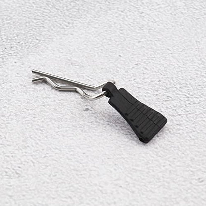 8PCS RC Body Clips Bent Springy R Pins for 1/8 1/10 1/12 RC Car Secure Shell Pin & Mounting Bracket Set RC Model Bent Body Clamp Accessories Black