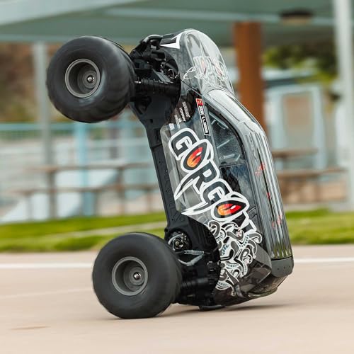 ARRMA RC Truck 1/10 Gorgon 2 Wheel Drive RTR Brushed Monster Truck Battery & Charger Included Gun Metal ARA3230ST3 - color: Gun Metal