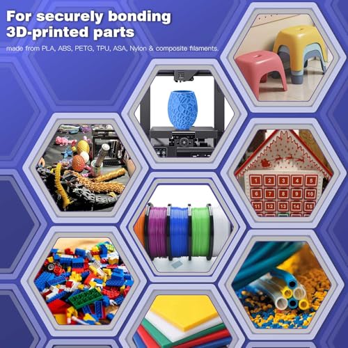 3D Printing Super Glue, Ultra-Thin Capillary Adhesive for PLA ABS PETG TPU | 30g Professional Instant Bond for Micro Gaps & Seamless Post-Processing, Heat Resistant & Clear Finish - size: 3D Printing Super Glue