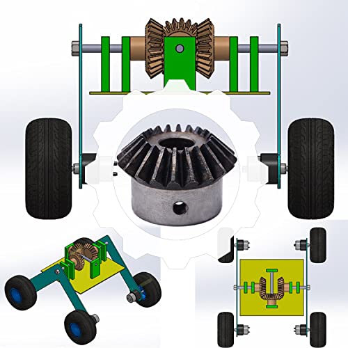 2Pcs Bevel Gear Tapered Bevel Pinion Gear Bevel Gears 2 Module 20 Teeth for Hardware Mechanical Rotation (20T 12mm Hole) - size: 20T 12mm Hole