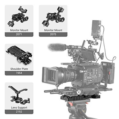 SMALLRIG Universal Quick Release Tripod Adapter Plate for Sony VCT-14 | Safety Locking System