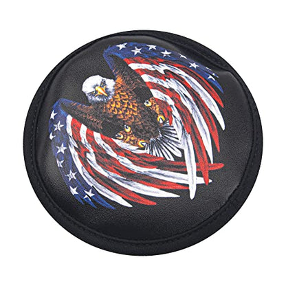 1/10 RC Simulation Leather Spare Tires Cover Accessories Compatible with Traxxas TRX-4 Tamiya CC01 Axial SCX10 Wraith D90 Redcat HSP 1/10 RC Crawler Truck (Hawk) - style: Hawk