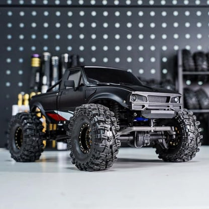 RC Models Spare Parts Compatible with TRX4M for Defender for Bronco for Pickup Hard Body Shell with Bed Rack 1/18 RC Crawler Car Upgrade Parts - color: Black