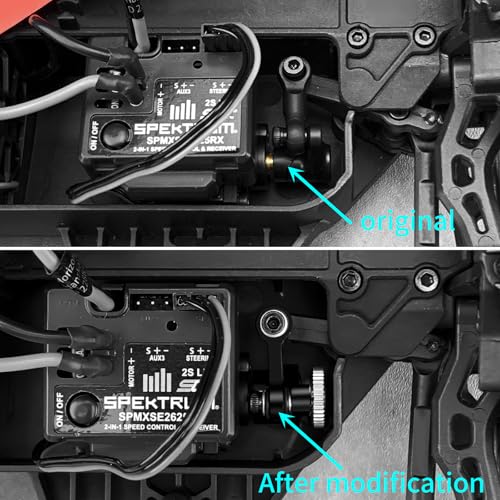 20T Aluminum Servo Saver Arm Set for ARRMA 1/18 Granite 1/16 Mojave | 1/14 Typhon GROM 1/12 Losi Nas-car RC Car Upgrade - style: 20T Servo Saver Set