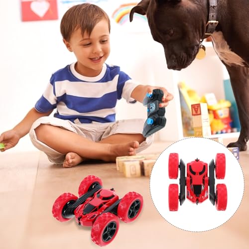 Abaodam Double-Sided Rc Off-Road Stunt Car with Flips High-Speed Rotation Material for Birthday Multi-Action Remote Control Vehicle for Indoor Outdoor Use