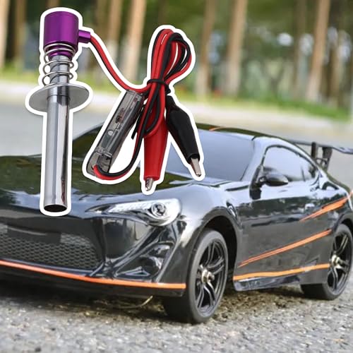 Metal Purple Upgraded 6V -24V Electronic Glow Plug Starter Igniter Replacement for Nitro RC Car
