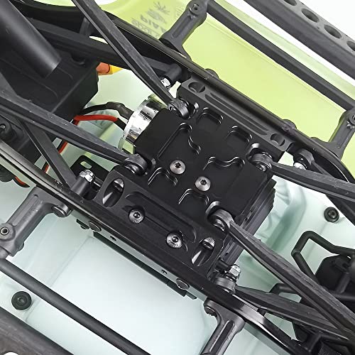 Aluminum Speed Center Skid Plate CNC Machined for 1/10 RC Axial SCX10 (Black)