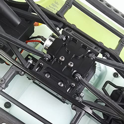 Aluminum Speed Center Skid Plate CNC Machined for 1/10 RC Axial SCX10 (Black)