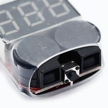 RC Lipo Battery Low Voltage Alarm 1S-8S Buzzer Indicator Checker Tester LED for Lipo Life LiMn Li-ion Battery