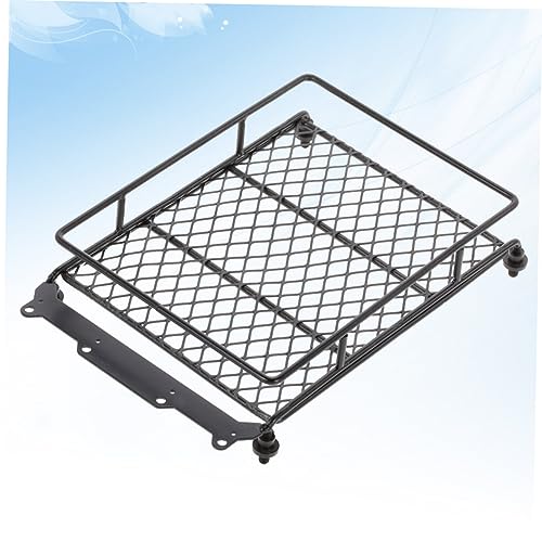 VICASKY Car Roof Luggage Carrier Rack for Rc Crawler Durable Black Metal Storage Bracket for Cargo and Accessories Lightweight Design for Easy Installation