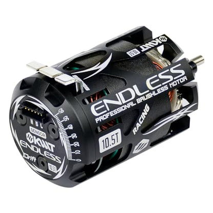 KWTRC Endless 540 Brushless Motor, High-Torque & High-Efficiency RC Motor, Heat-Resistant, Lightweight Design, Compatible with 1/10 RC Drift Cars, Race Cars (10.5T) - style: 10.5T