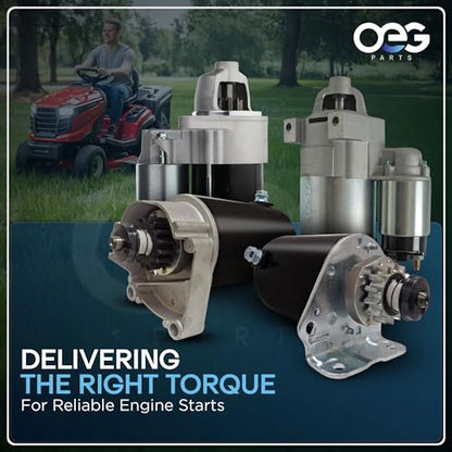 OEG Parts New Starter Compatible with Briggs V Twin Cylinder HD 108mm OAL 14HP 16HP 18 HP 1996-1998 399928, 498148, 495100, SBS0009, 41022010, 41022010R