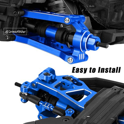 RC Upgrade Parts for Mini Slash 4X4,Mini Rally VXL Ford RS200(#108164-1#108046-1),RC Front Rear Driveshafes CVD Axles,Turnbuckles Camber Links,Replaces #10850#10843,Navy Blue - color: Red(1set)