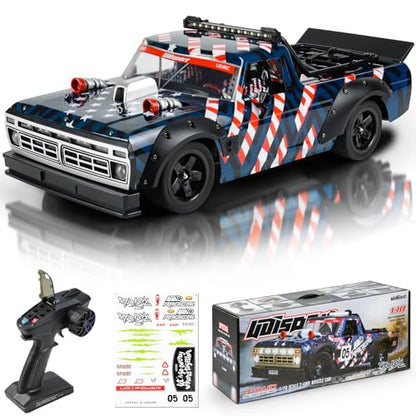 Cheerwing 1:10 Brushless RC Cars for Adults,70+KMH RC Drift Car,Hobby RC Racing Car with 3000mAh Lipo Battery,Remote Control Truck for Adults