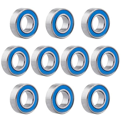 Professional RC Ball Bearings Double Rubber Sealed for Traxxas Arrma Axial Team Associated Losi Redcat Racing RC4WD Tamiya HPI (10-Pack) (6x12x4mm) - size: 6x12x4mm