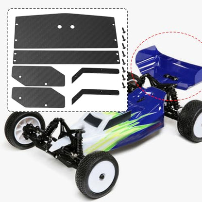 Carbon Fiber RC Rear Wing Compatible with Losi Mini-B 1/16 RC Truck Upgrade Parts