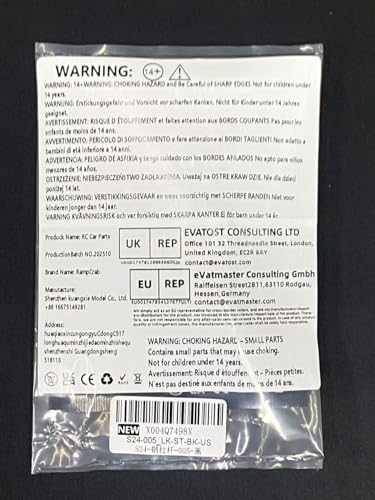 High Clearance 4 Links Set for SCX24 Gladiator & Dodge Power Wagon, Steel Links Set, Upgrade Parts for SCX24, Axial 1/24 RC Crawler Car Upgrade Accessories, 8Pcs, Black - size: For Gladiator