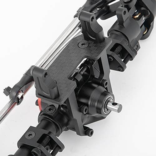 Alloy Complete Front Axle and Rear Axle Upgrade Steel Gear for 1:10 Axial SCX10 II 90046/90047 SCX10 90027/90028 RC Jeep Rock Crawler