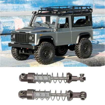 51mm Aluminum Alloy RC Shocks, 2 Pairs Aluminum Alloy RC Car Shock Absorber Dampers with Mounting Screws Bolts for WPL C14 C24 MN D90 99S