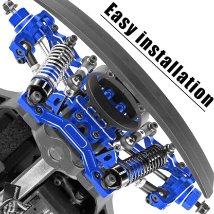 RC Upgrades Parts for 1/16 Mojave Grom 223S DSC 4X4 RTR,1/16 Mojave Grom 4X4 RTR,Front Steering Block Knuckles&Rear Hubs&C-Hubs Caster Blocks Hops Up,Replace ARA330841,Navy Blue - color: Navy Blue(upgrades Part)
