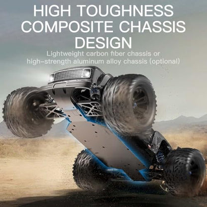 X-Verse KF16 1/12 Brushless RC Buggy, Fast RC Cars for Adults, Max 70KM/H Electric Off Road RC Truck with 3S Battery, High Speed All Terrain RC Waterproof Off-Road Cars, 3 Battery - color: Kf16 Black