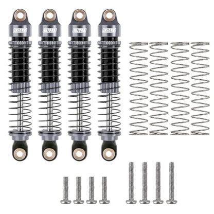 INJORA 59MM Long Threaded Oil Damper Shock Absorber for TRX4M, Grey - color: Grey
