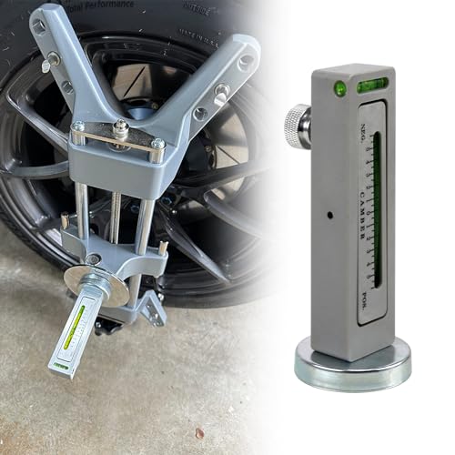 RULLINE Magnetic Camber Gauge – Wheel Alignment Tool for Cars/Trucks/RV | Magnetic mount attaches to steel hubs/rotors. Measures camber angle. For DIY alignment checks. Saves trips to alignment shops - size: 1 PACK