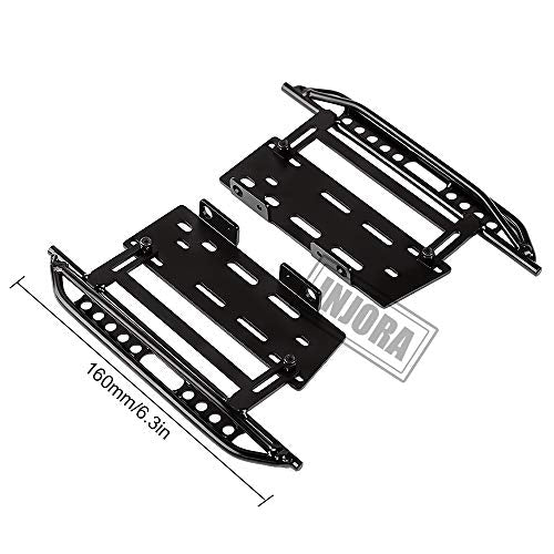 INJORA 2PCS Metal Pedal Rock Sliders for Axial SCX10 SCX10 II 90046