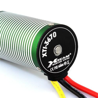 3670 1550KV Brushless Motor Shaft Diameter 5MM Connector 4MM for 1/8 1/10 Scale On-Road Buggy Drift Racing RC Car