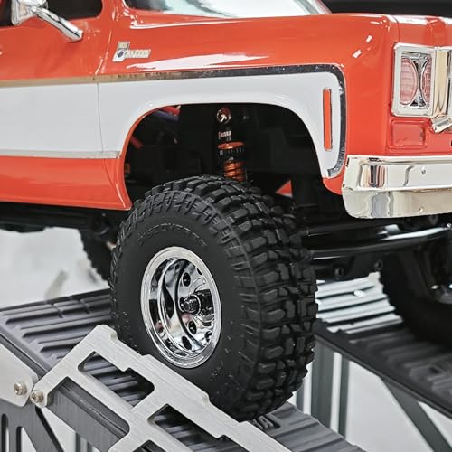 INJORA 45mm Aluminum Threaded Oil Shock Absorbers for 1/24 FMS FCX24 (Gold) - color: Gold