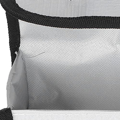 01 Lithium Battery Safe Bag, Fire Retardant LiPo Battery Bag Fireproof Materials Highly Explosion‑Proof Safety for Various Aircraft Batteries for Outdoor